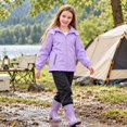 thumbnail image 3 of Aideaone Kids Rain Jacket for Boys and Girls Lightweight Waterproof Hooded Windbreaker Raincoats, 3 of 8