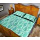 thumbnail image 4 of Juego de cama acolchado con estampado de caballitos de mar verdes, 4 of 5