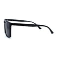 thumbnail image 3 of Polarized Mens Hipster Gentlemans Thin Horn Rim Sunglasses Shiny Black, 3 of 4