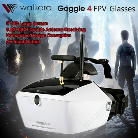 Walkera Goggle 4 5.8G 40CH AV FPV Video Receiver RC Glasses for 250 Racing Drone