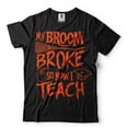 thumbnail image 2 of Halloween Teacher Costume Funny Teacher Shirt Halloween Gifts Now I Teach Shirt Halloween Tee (Large Grey), 2 of 6
