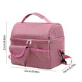 thumbnail image 3 of openpig Insulated Reusable Lunch Bag Adult Lunch Box for Women and Men with Adjustable Shoulder Strap, Insulated Lunch Bag for Work, Travel, Fitness, Picnic (Pink), 3 of 8