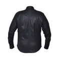 thumbnail image 2 of Men's Premium Lightweight Leather Motorcycle Shirt,Black,Size - 4XL, 2 of 2