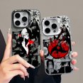 thumbnail image 2 of Narutos-funda de teléfono ITACHIs para Apple iPhone 11, 14, 15, 13 Pro Max, 12, silicona 15 Plus, 11Pro, protección de lente mate, Coque chapado, 2 of 5
