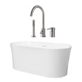 thumbnail image 2 of Una 67 Inch Acrylic Double Ended Freestanding Tub and Faucet Package, 2 of 2