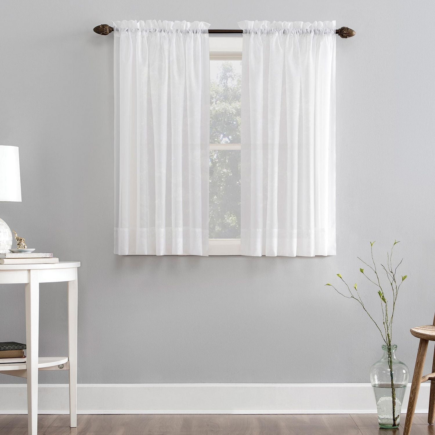 Mainstays Marjorie Sheer voile Curtain Panel Pair,