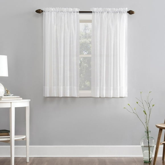 Mainstays Marjorie Sheer Voile Window Curtains Panel Pair