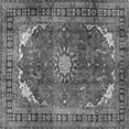 thumbnail image 1 of Ahgly Company Indoor Square Medallion Gray Traditional Area Rugs, 5' Square, 1 of 1