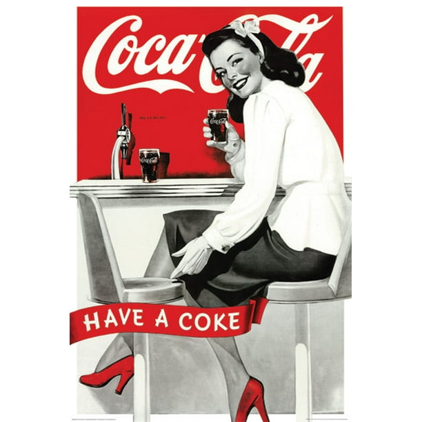 Super Coca Cola Vintage Ad Style Poster, 24