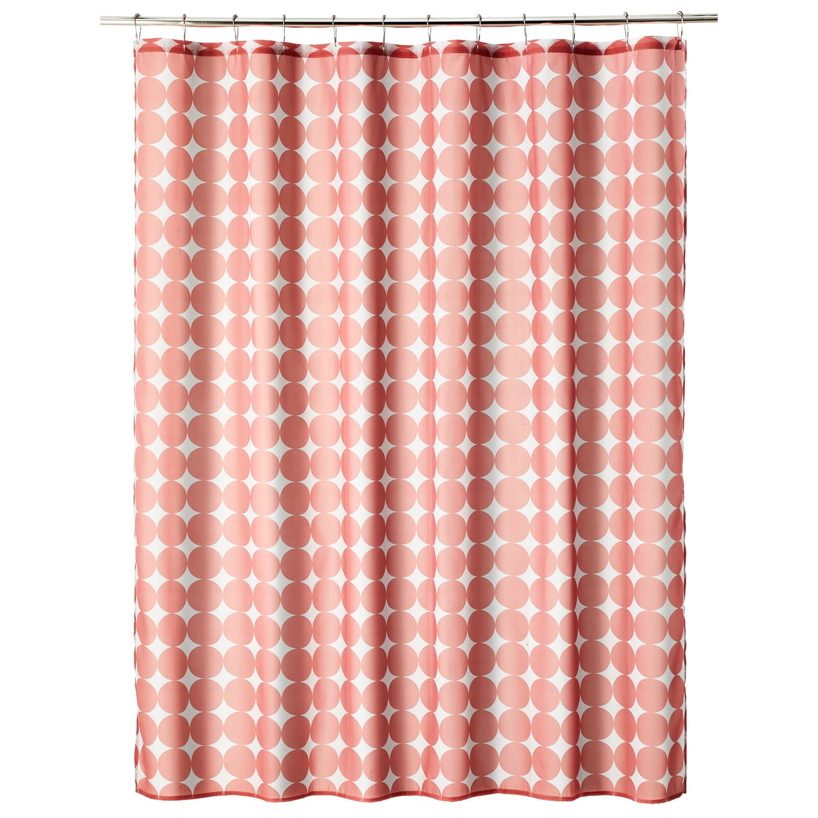 mDesign Fabric Shower Curtain, Machine Washable, Quality Reinforced Buttonholes for Bathroom