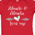 thumbnail image 4 of Inktastic Abuelo and Abuela Love Me- Heart Grandchild Boys or Girls Baby Bodysuit, 4 of 5