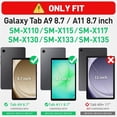 thumbnail image 2 of Case For Samsung Galaxy Tab A11 2025 / Galaxy Tab A9 2023 Handle Protective Cover 360° Rotating Ring Stand, Shockproof Dropproof Case For Kids Kickstand & Adjustable Shoulder Strap,Khaki, 2 of 10