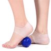 Foot Heel Cushions, Elastic Soft Foot Heel Care Protector, Durable Reusable Comfort Heel Sleeves Support, Pain Relief Cushions for Ball of Foot Sport Injury, 2 Pair Heel Cups Pads + Foot Massage Ball