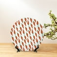 thumbnail image 6 of Kdxio Carrot Bone China Decorative Plate Ceramic Decorative Plate for Home Office Wall Stand Decorative Plates for Home Bedroom-10in, 6 of 6