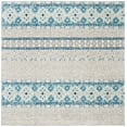 thumbnail image 3 of SAFAVIEH Madison Kandace Abstract Area Rug, Grey/Turquoise, 6'7" x 6'7" Square, 3 of 10