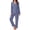 Navy, variant on Fantaslook Womens Pajama Sets Long Sleeve Button Down Tops Drawstring Pants Sleepwear Nightwear Soft Pjs Sets with Pockets