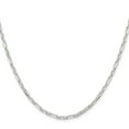 thumbnail image 2 of Sterling Silver D/C 3mm 3 Short Plus 1 Long Cable Link Chain, 2 of 4