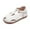 White, variant on Gelikeya Toddler Little Girl Summer Sandals Closed Toe Flower Summer Outdoor Beach Dress Shoes Flower Girl Wedding Princess Shoes, Gold