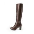 thumbnail image 7 of BURUDANI Women Chunky-Heel Knee-High Boots Side-Zip Fashion Riding Boots for Fall & Winter, 7 of 7