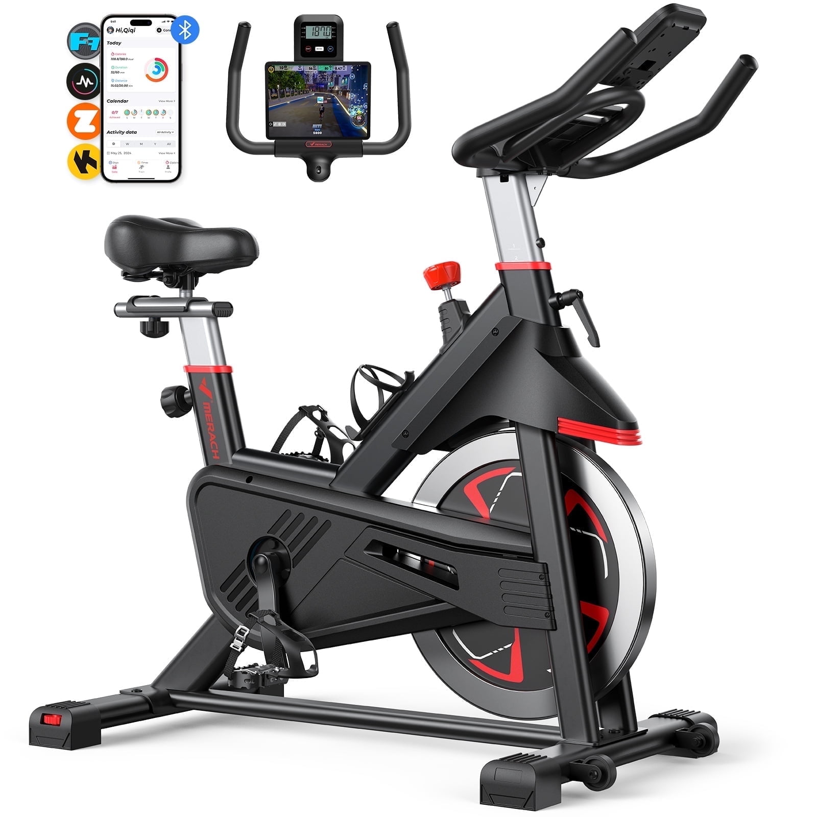 Lexwuk NA17866 Exercise Bike Stationary Bikes for Home Indoor
