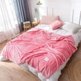 thumbnail image 2 of SUSHANG Soft Coral Fleece Blanket - Elegent Solid Colors Striped Sofa Cover, Lightweight Air Conditioning Throw, Cozy Nap Blanket for Bed, Couch or Travel (150*200cm), 2 of 8
