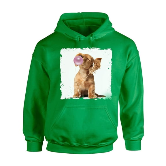 Awkward Styles Little Puppy Blowing Gum Animal Themed Clothes Puppy with Gum Hoodie Animal Hoodie for Woman Funny Animal Gifts Puppy Clothing Cute Animals Best Unisex Gifts Cute Hoodie Crewneck