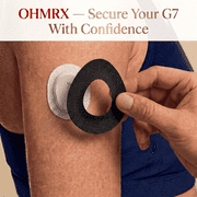 OhmRx Dexcom G7 & Stelo Adhesive Patches – Waterproof, Pre‑Cut Multicolor Overpatches, 25‑Pack
