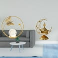 thumbnail image 2 of Estatua de bola de cristal,Estatuas de bolas de cristal para decoración del hogar,escritorio interior,Escultura de bola de cristal Figura de hierro Decoración,Quemador de incienso, 2 of 8