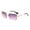 Purple - 15cm, variant on Forestwhale Rimless Rectangle Sunglasses for Men Women Gradient Color Tint UV400 Protection Shades Metal Frame Square Sun Glasses for Driving & Daily Outfits