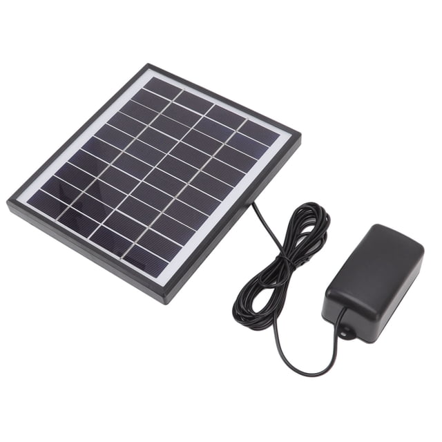 Solar Water Air Pump, Oxygen Pump Small Size Shockproof for Aquariums