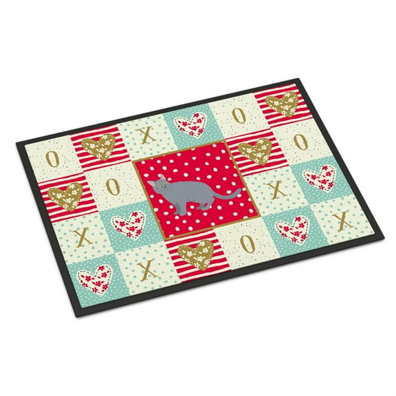 European Shorthair #3 Cat Love Indoor or Outdoor Mat 18x27 CK5613MAT