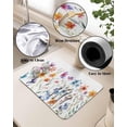 thumbnail image 5 of Watercolor Wild Flower Dish Drying Mat for Kitchen Counter, Super Absorbent Quick Dry Coffee Bar Mat Pad Thin Diatomaceous Sink Mat Non Slip Dish Drainer Mat 23.5x15.5 Spring Summer Floral Botanical, 5 of 6