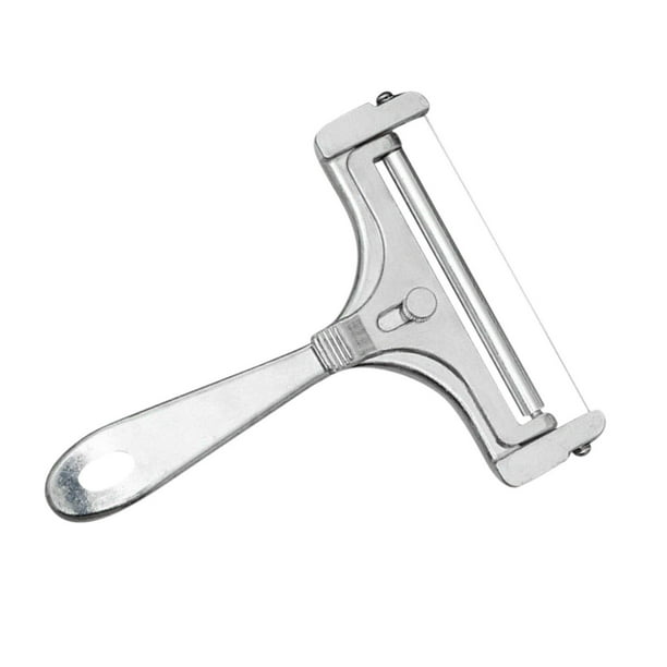 Pisexur Batería de cocina Rallador de queso y mantequilla de grosor adaptable, raspador de queso, utensilio de cocina para la cocina del hogar