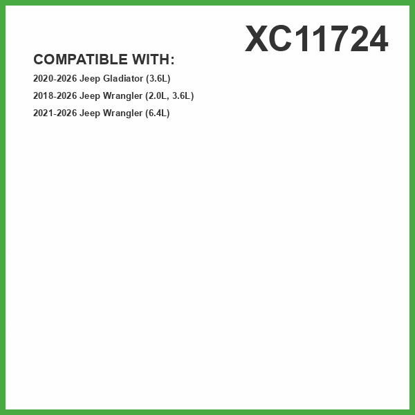 ECOGARD XC11724 Cabin Air Filter Fits 2018-2025 Jeep Wrangler, 2020-2025 Gladiator