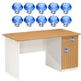 thumbnail image 6 of GEGONG, 30mm Diameter Cabinet Knob Aluminium Alloy Crystal Chrome Blue with 10 screws 10 Piece, 6 of 7