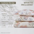 thumbnail image 2 of Regency Heights Coastal Comforter Set Twin/Twin XL, 2-Piece Watercolor Seashell & Starfish Reversible Bedding Set for Dorm, Nautical Ocean Comforter with Sham for All Season, Cream Ivory, 2 of 10