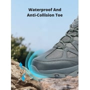 CAMEL Men's Hiking Shoes Comfort Sneakers Male Breathable Athletic Shoes Outdoor Running Walking Gray