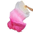thumbnail image 2 of 2 Pairs Silk Belly Dance Fan Long Women Folding Fan Carnival Japanese Props Hugo Velo de abanico para danza del vientre, 2 of 10
