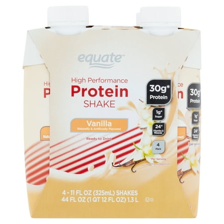 protein equate shake performance vanilla 30g count oz fl walmart