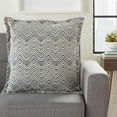 thumbnail image 3 of Indigo and Ivory Waves Throw Pillow, 3 of 4