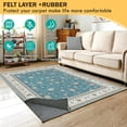 thumbnail image 2 of Waterproof Rug Pad, 8x10 ft Under Area Rug Carpet Pad, Non Slip Felt Rug Pads for Hardwood Floors, Keep Carpets in Place Soft and Prevent Rug from Wrinkling or Buckling, 2 of 7