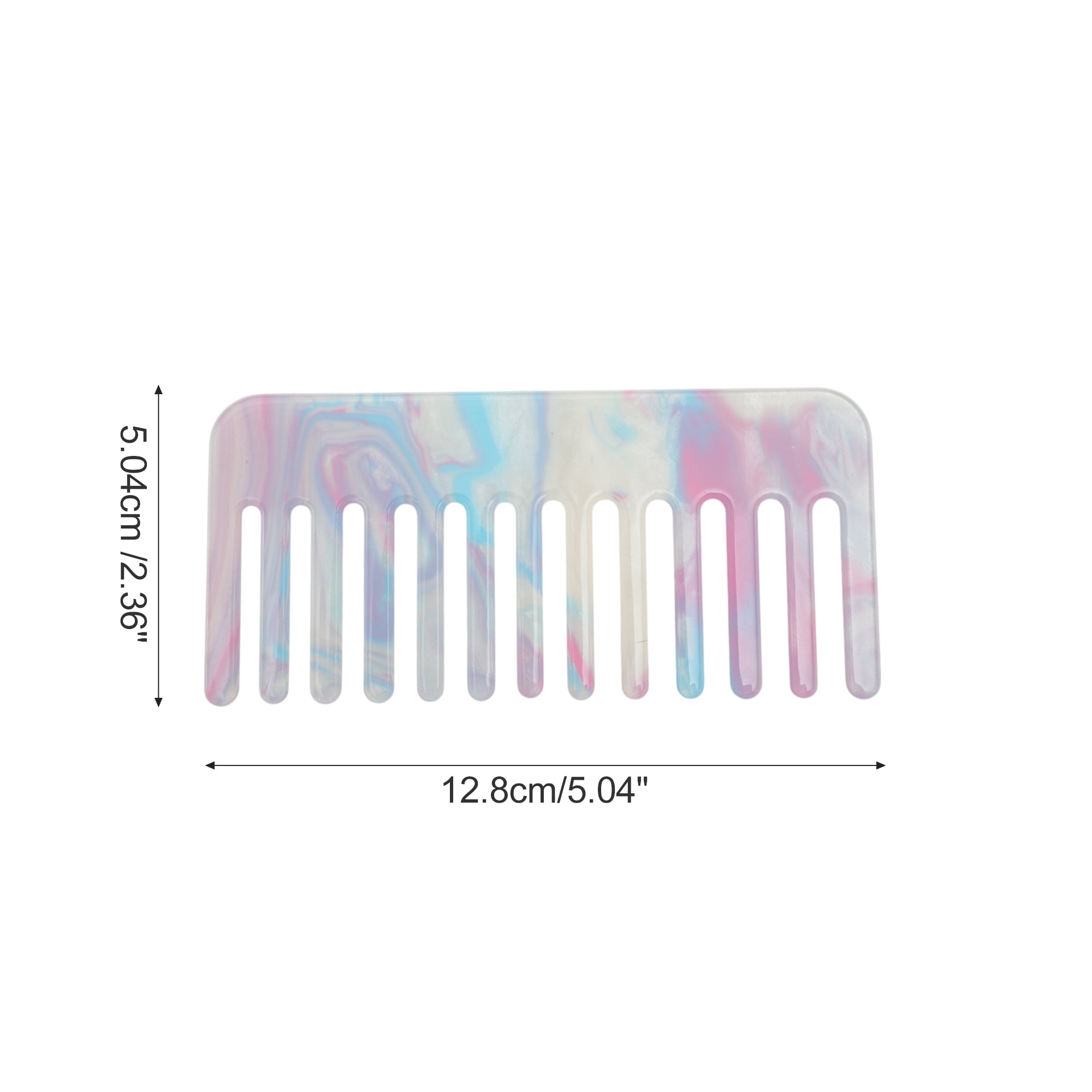 Unique Bargains 1 Pc Vintage Portable Wide Tooth Comb for All Hair Types Blue