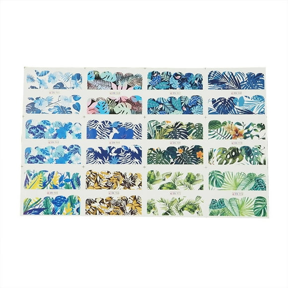 Nail Sticker Water Transform Mixed Patterns for Nail Art Decoration DIY Decals Women & Kids Manicure Kit