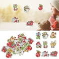 thumbnail image 1 of Dioche Crafts Making Buttons,200pcs Cute Mix Sewing Wooden Button Flatback Snowflake Snowman Elk Hand Craft Accessories For Christmas DIY, 1 of 8