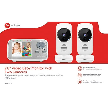 Motorola MB483-2, Video Baby Monitor, 2 Cameras
