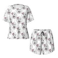 thumbnail image 4 of Picia Poodle Dog Pajamas Sets for Women Soft Short-Sleeved Pjs with Lounge Shorts Two Piece Sleepwear-4X-Large, 4 of 9