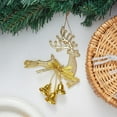 thumbnail image 7 of PPgejGEK Xmas Electroplating Jumping Deer Pendant Decoration Products Bells Xmas Tree Decorations Window Display Props Xmas Tree Ornament for Adorning the Fireplace Mantel During the Holidays, 7 of 7