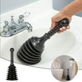 Toilet Plunger High Pressure Thrust Heavy Duty Clogs From Clogged