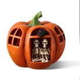 thumbnail image 3 of Calabaza Calavera Lámpara Linda Forma Decoración De Halloween Luz Fina Mano De Obra Led Calabaza Calavera Lámpara Resistente A La Corrosión Para El Hogar Tienda Kearding HA026802-01, 3 of 7