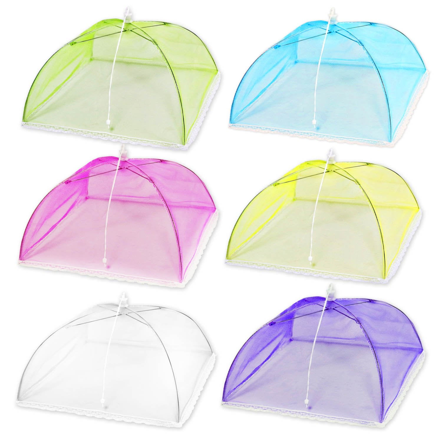 Fold Food Cover Tent Umbrella Collapsible Cake Covers Lace Mesh Net Insect New